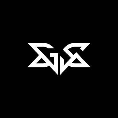 GS letter logo creative design with vector graphic, GS simple and modern logo.