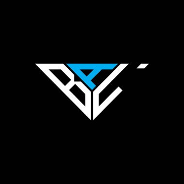 BAL harf logosu yaratıcı tasarım vektör grafik, BAL basit ve modern logo üçgen şeklinde.