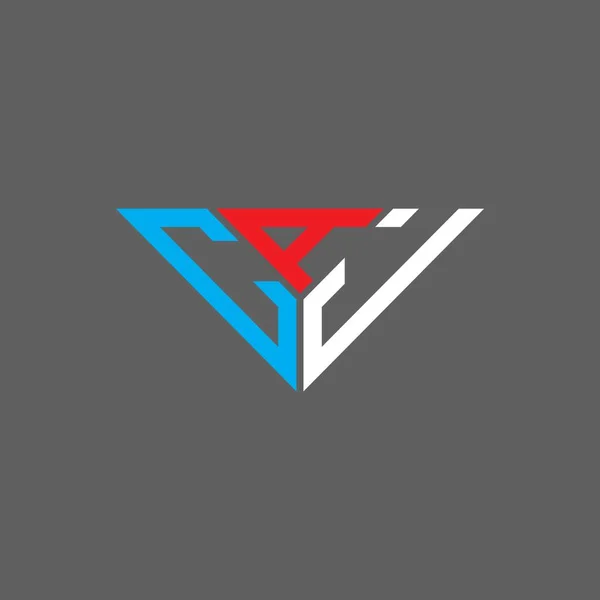 Logo Lettera Caj Design Creativo Con Grafica Vettoriale Logo Caj — Vettoriale Stock