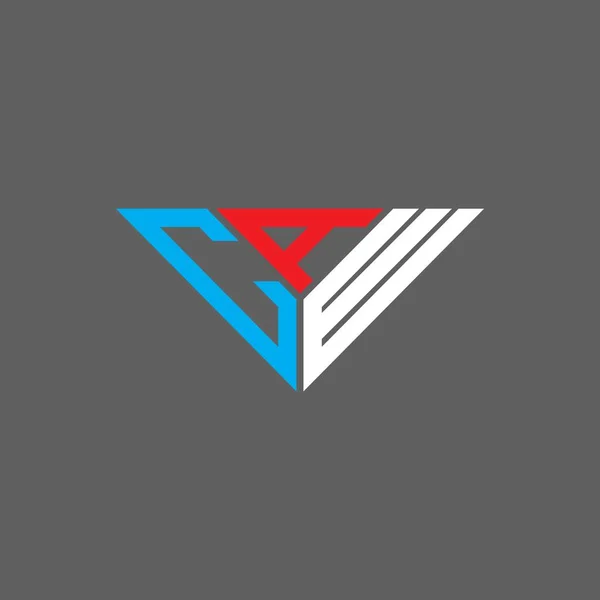 Logo Lettera Caw Design Creativo Con Grafica Vettoriale Logo Caw — Vettoriale Stock