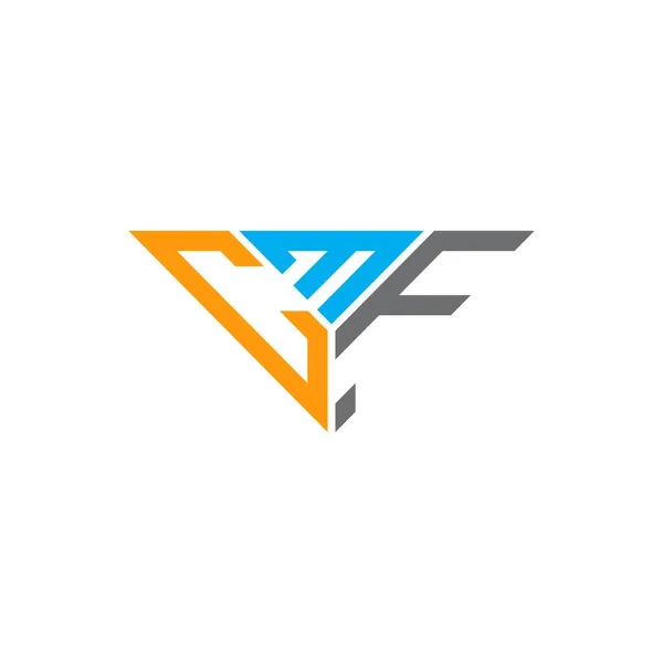 Cmf Letra Logotipo Design Criativo Com Vetor Gráfico Cmf Logotipo — Vetor de Stock