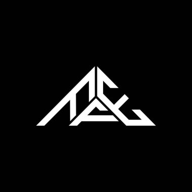FFE harf logosu yaratıcı tasarım vektör grafik, FFE basit ve modern logo üçgen şeklinde.