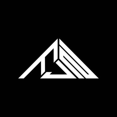 FJN harf logosu yaratıcı tasarım vektör grafik, FJN basit ve modern logo üçgen şeklinde.