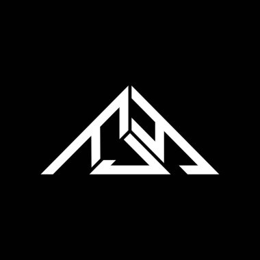FJY harf logosu yaratıcı tasarım vektör grafik, FJY basit ve modern logo üçgen şeklinde.