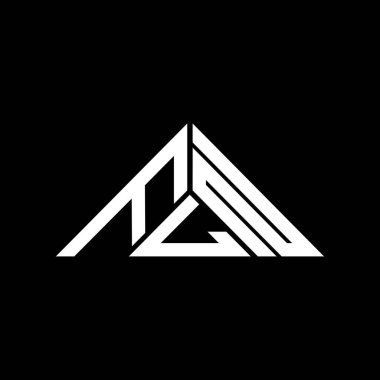 FLN harf logosu yaratıcı tasarım vektör grafik, FLN basit ve modern logo üçgen şeklinde.