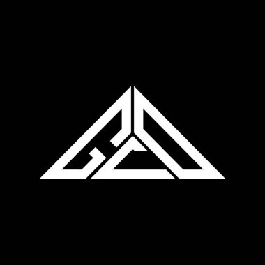 GCD harf logosu yaratıcı tasarımı vektör grafik, GCD basit ve modern logo üçgen şeklinde.