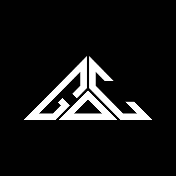 Goc Harfi Yaratıcı Logo Tasarımı Vektör Grafik Goc Basit Modern — Stok Vektör