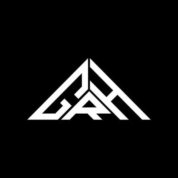 Grh Letra Logo Diseño Creativo Con Gráfico Vectorial Grh Logotipo — Vector de stock