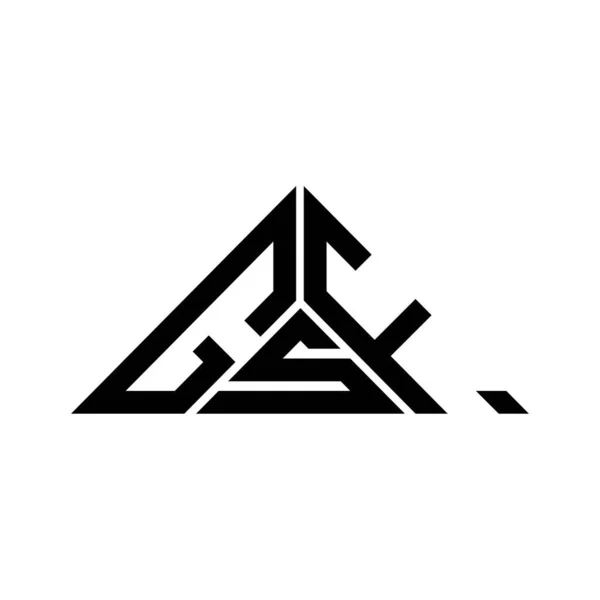 Diseño Creativo Del Logotipo Letra Gsf Con Gráfico Vectorial Logotipo — Archivo Imágenes Vectoriales