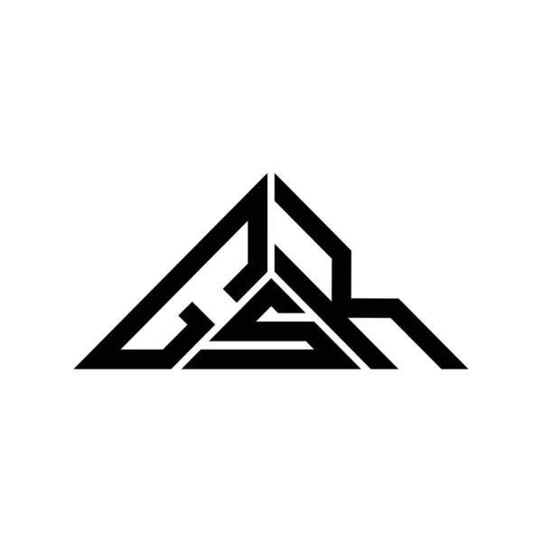 Gsk Letter Logo Kreatives Design Mit Vektorgrafik Gsk Einfaches Und — Stockvektor