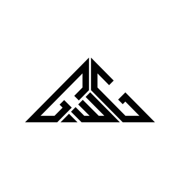 Gwg Lettera Logo Design Creativo Con Grafica Vettoriale Gwg Logo — Vettoriale Stock
