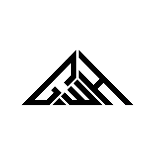 Diseño Creativo Del Logotipo Letra Gwh Con Gráfico Vectorial Logotipo — Vector de stock