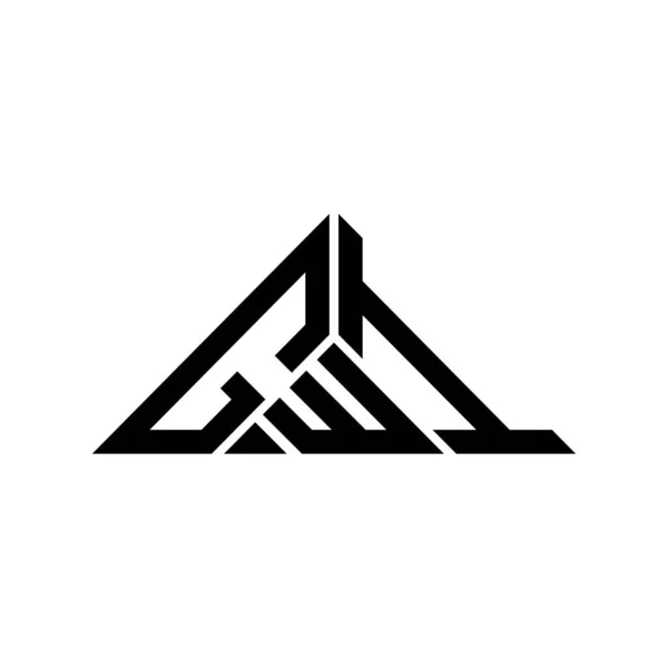 Diseño Creativo Del Logotipo Letra Gwi Con Gráfico Vectorial Logotipo — Archivo Imágenes Vectoriales