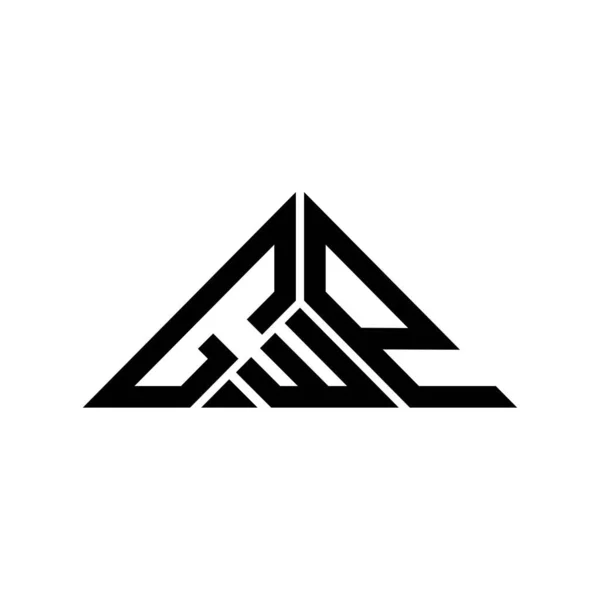 Logo Lettera Gwp Design Creativo Con Grafica Vettoriale Logo Semplice — Vettoriale Stock