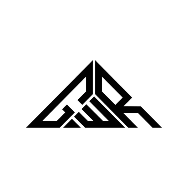 Diseño Creativo Del Logotipo Letra Gwr Con Gráfico Vectorial Logotipo — Archivo Imágenes Vectoriales