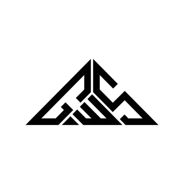 Gws Буква Логотип Творческий Дизайн Векторной Графикой Gws Простой Современный — стоковый вектор