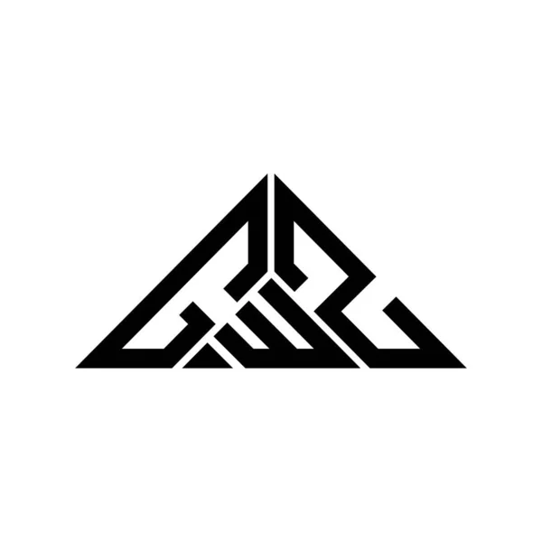 Diseño Creativo Del Logotipo Letra Gwz Con Gráfico Vectorial Logotipo — Archivo Imágenes Vectoriales