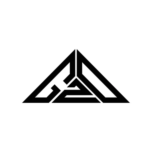 Gzd Carta Logotipo Design Criativo Com Vetor Gráfico Gzd Logotipo — Vetor de Stock