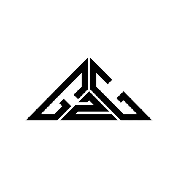 Logo Lettera Gzg Design Creativo Con Grafica Vettoriale Logo Semplice — Vettoriale Stock