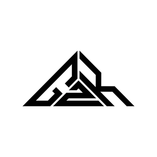 Логотип Літери Gzk Креативний Дизайн Векторною Графікою Простий Сучасний Логотип — стоковий вектор