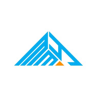 MMY mektup logosu yaratıcı tasarım vektör grafik, MMY basit ve modern logo üçgen şeklinde.