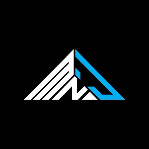 Mnj Letter Logo Creative Design Vector Graphic Mnj Simple Modern — Stock Vector