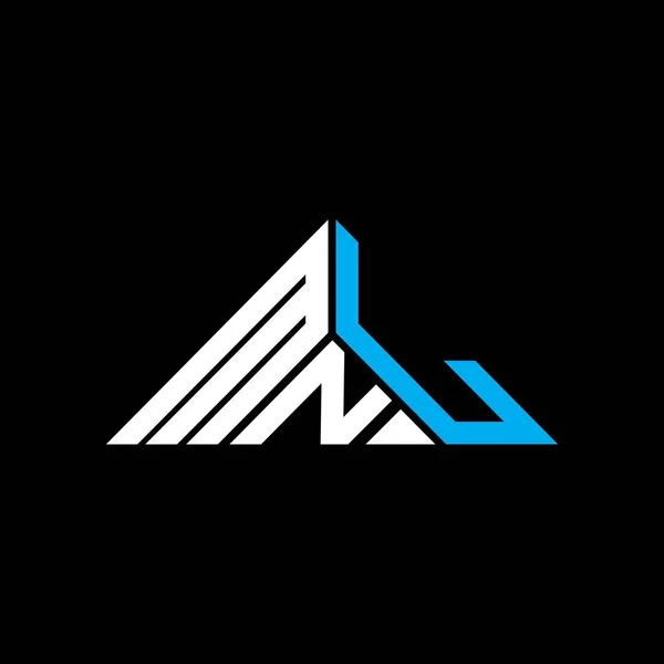 Mnl字母标志创意设计与矢量图形 Mnl简单现代的三角形标志 — 图库矢量图片