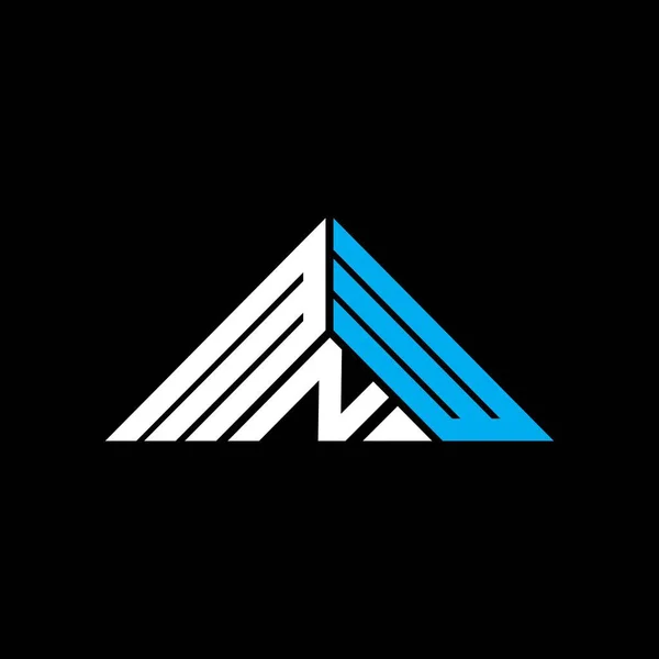Mnw Letter Logo Creative Design Vector Graphic Mnw Simple Modern — Stock Vector
