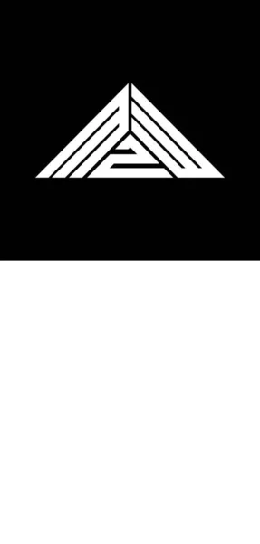 Mzw Lettre Logo Design Créatif Avec Graphique Vectoriel Mzw Logo — Image vectorielle