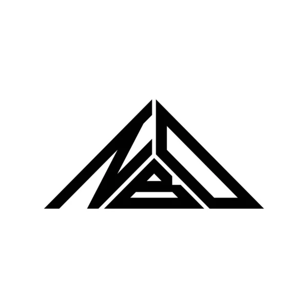Logo Litery Nbd Kreatywny Design Grafiką Wektorową Nbd Proste Nowoczesne — Wektor stockowy