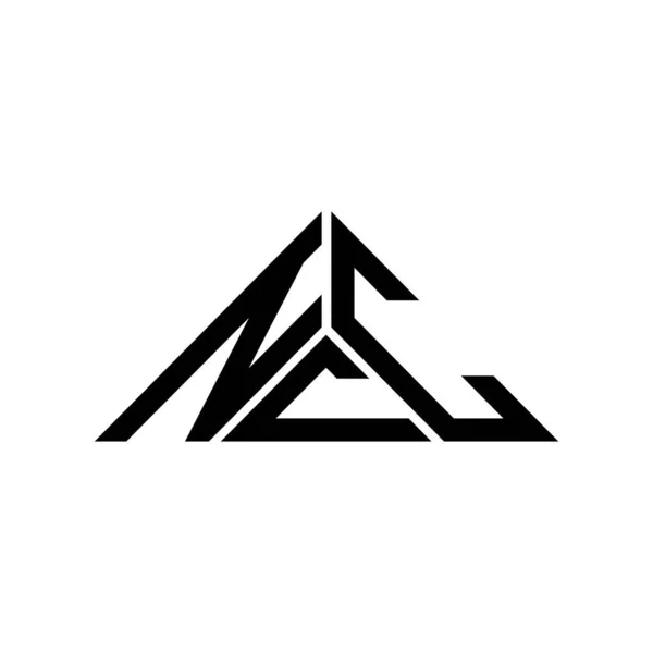 ベクトルグラフィック Ncc三角形のシンプルでモダンなロゴとNccの手紙のロゴの創造的なデザイン — ストックベクタ