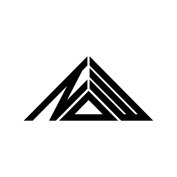 Diseño Creativo Del Logotipo Letra Ahora Con Gráfico Vectorial Logotipo — Archivo Imágenes Vectoriales