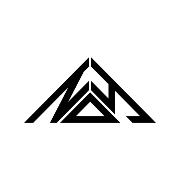 Noy Písmeno Logo Kreativní Design Vektorovou Grafikou Noy Jednoduché Moderní — Stockový vektor