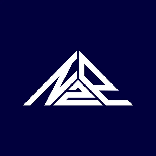 Nzpの手紙のロゴベクトルグラフィックと創造的なデザイン 三角形の形でNzpシンプルかつモダンなロゴ — ストックベクタ