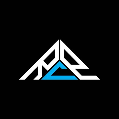 RCP harf logosu yaratıcı tasarım vektör grafik, RCP basit ve modern logo üçgen şeklinde.