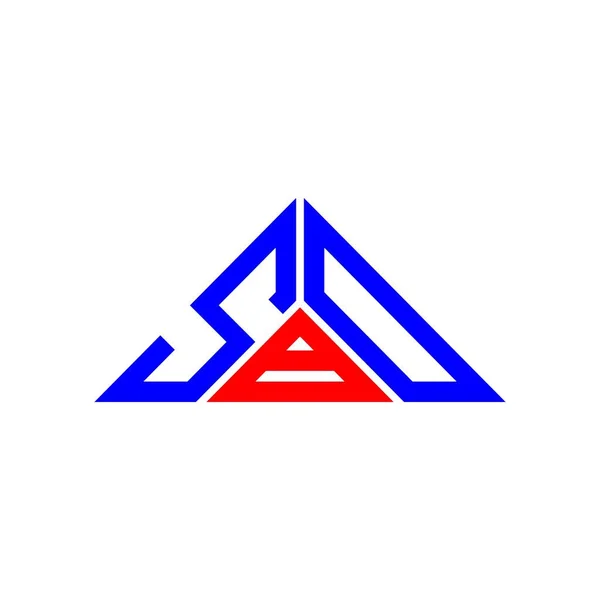 Diseño Creativo Del Logotipo Letra Sbd Con Gráfico Vectorial Logotipo — Archivo Imágenes Vectoriales