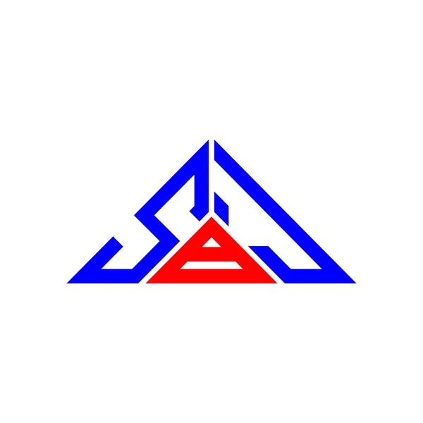 Diseño Creativo Del Logotipo Letra Sbj Con Gráfico Vectorial Logotipo — Archivo Imágenes Vectoriales