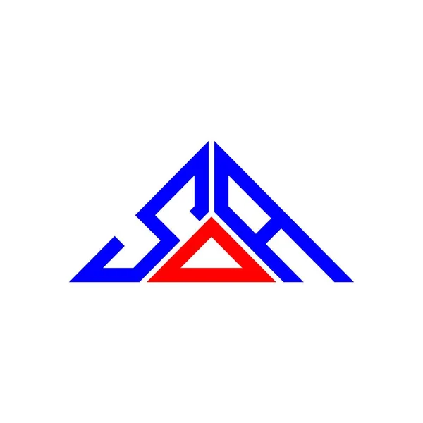 Diseño Creativo Del Logotipo Letra Sda Con Gráfico Vectorial Logotipo — Archivo Imágenes Vectoriales
