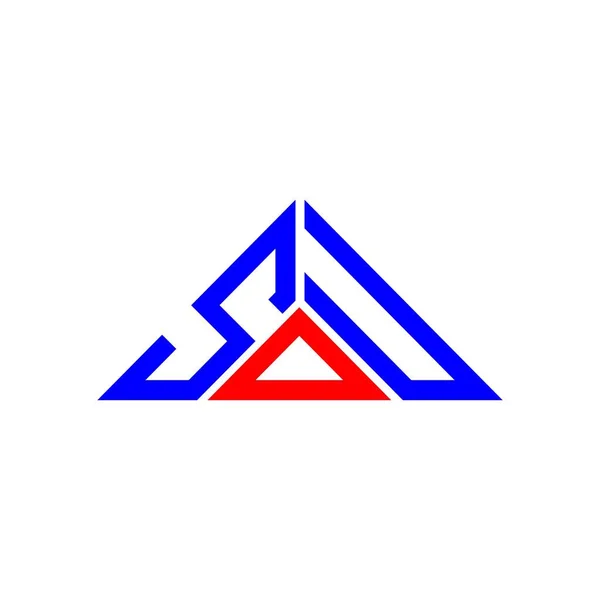 Diseño Creativo Del Logotipo Letra Sdu Con Gráfico Vectorial Logotipo — Archivo Imágenes Vectoriales