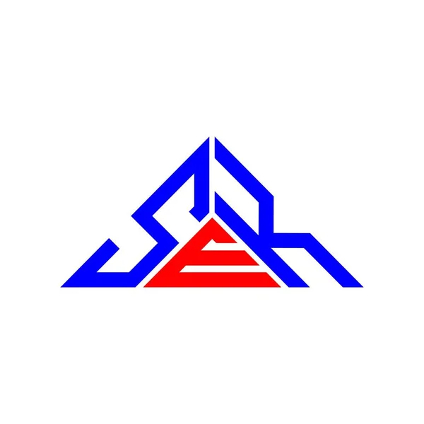 Sek Буква Логотип Творческий Дизайн Векторной Графикой Sek Простой Современный — стоковый вектор