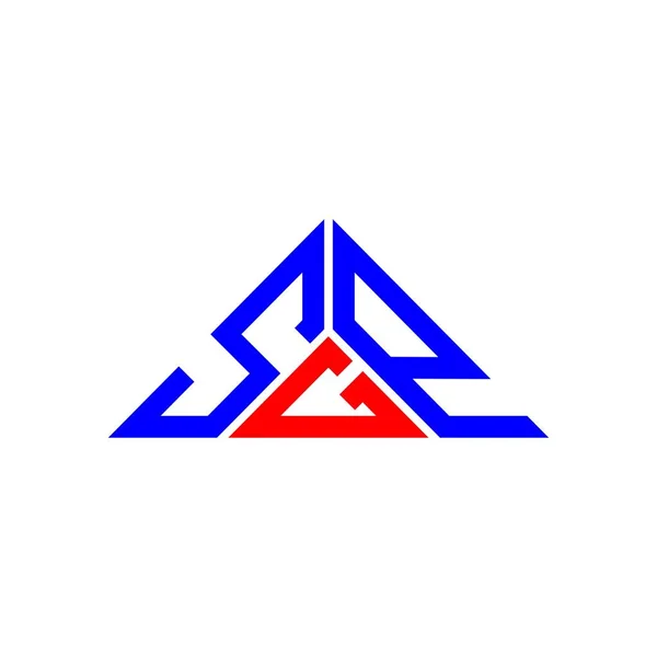 Створення Логотипу Sgp Векторною Графікою Простим Сучасним Логотипом Трикутнику — стоковий вектор