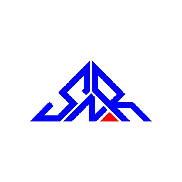Snr Буква Логотип Творческий Дизайн Векторной Графикой Snr Простой Современный — стоковый вектор