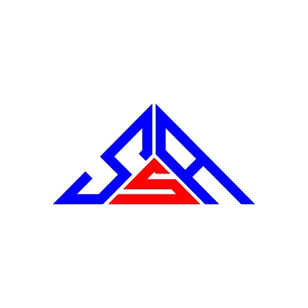 Diseño Creativo Del Logotipo Letra Ssa Con Gráfico Vectorial Logotipo — Archivo Imágenes Vectoriales