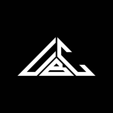 UBC harf logosu yaratıcı tasarım vektör grafik, UBC basit ve modern logo üçgen şeklinde.