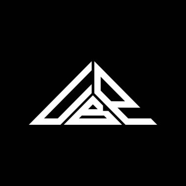 UBP harf logosu yaratıcı tasarımı vektör grafik, UBP basit ve modern logo üçgen şeklinde.