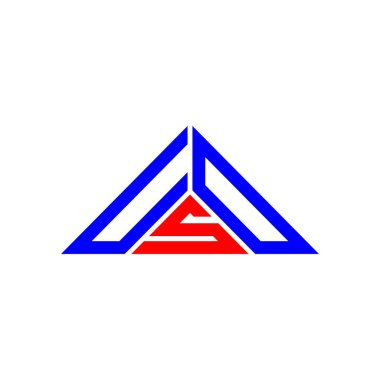 USD harf logosu yaratıcı tasarımı vektör grafik, USD basit ve modern logo üçgen şeklinde.