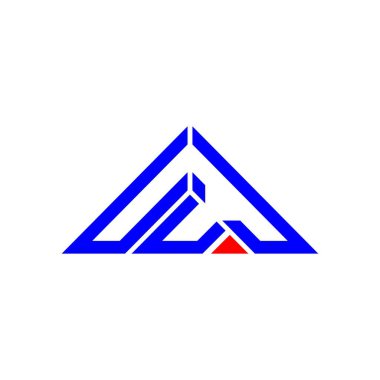 UUJ harfi yaratıcı logosu vektör grafiği, UUJ basit ve modern logosu üçgen şeklinde.