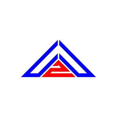 UZU harf logosu yaratıcı tasarımı vektör grafik, UZU basit ve modern logo üçgen şeklinde.