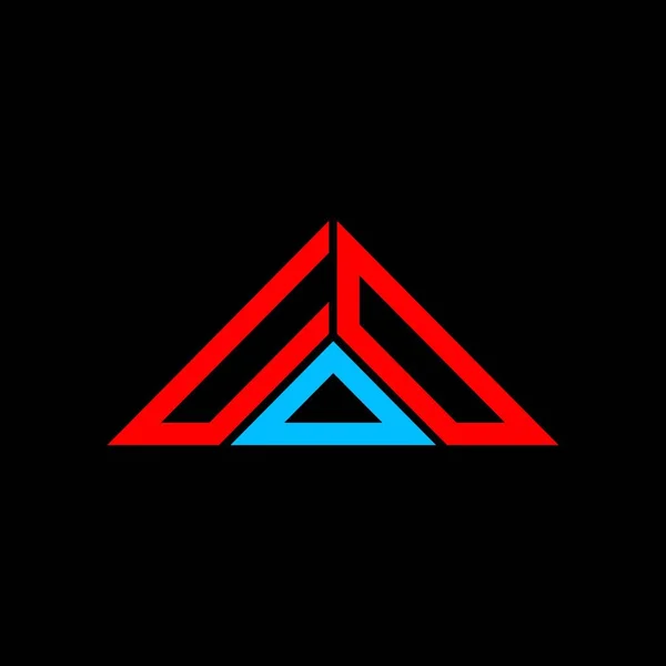 Udd Harf Logosu Yaratıcı Tasarımı Vektör Grafik Udd Basit Modern — Stok Vektör