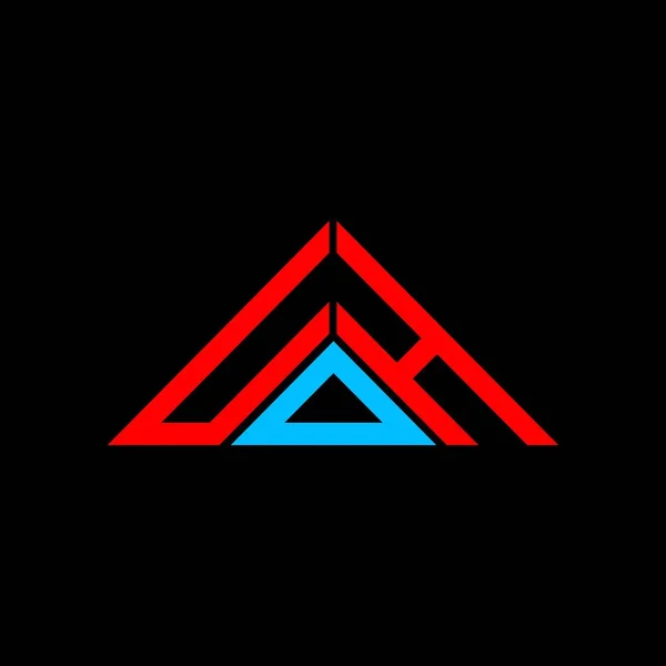 Diseño Creativo Del Logotipo Letra Udh Con Gráfico Vectorial Logotipo — Vector de stock